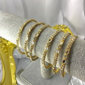 Golden Bangle Set | Pakistani Jewelry | Indian Jewelry | South Asian